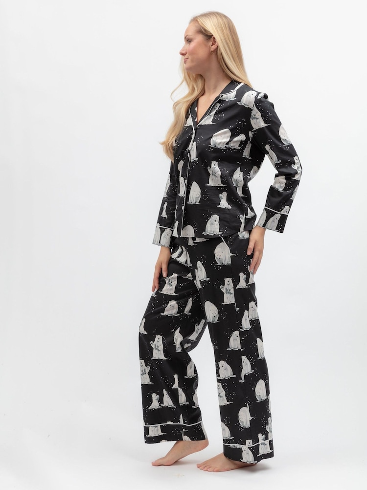 Svart Polar bear - Cyberjammies Mönstrad Pyjamas Set - Bild 2 av 4
