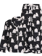 Svart Polar bear - Cyberjammies Mönstrad Pyjamas Set - Bild 4 av 4