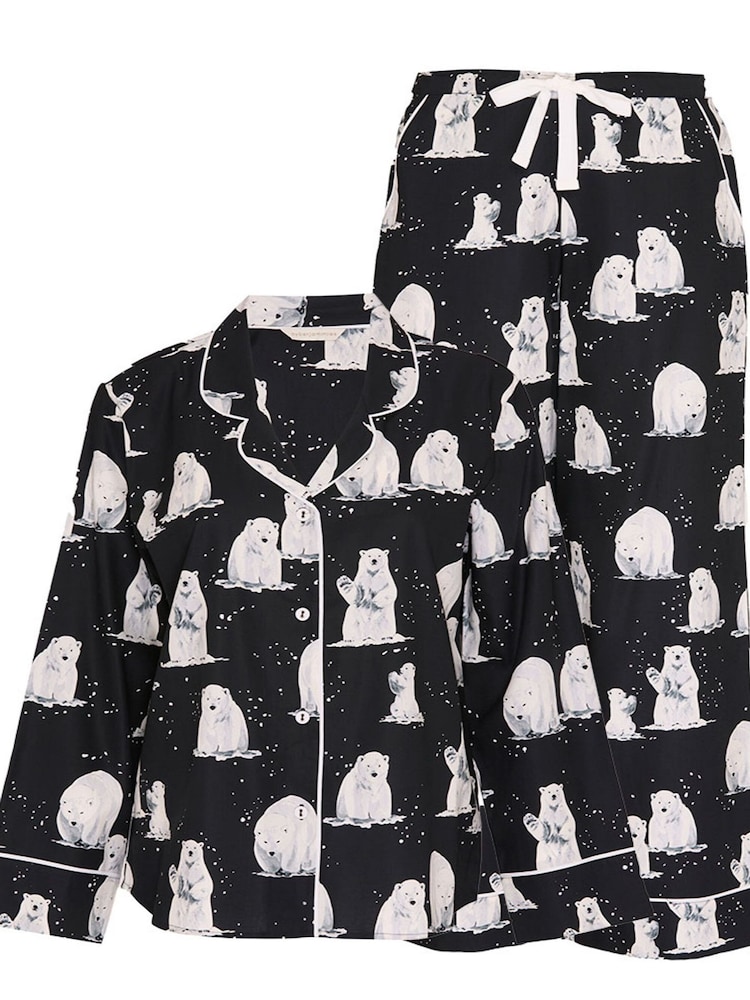 Svart Polar bear - Cyberjammies Mönstrad Pyjamas Set - Bild 4 av 4