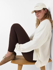 Sweaty Betty White After Class Yoke Longline Sweatshirt - Image 1 of 5