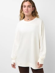 Sweaty Betty White After Class Yoke Longline Sweatshirt - Image 2 of 5