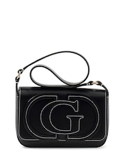 Guess Black Ruby Flap Shoulder Bag - Image 1 of 4
