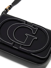 Guess Black Ruby Flap Shoulder Bag - Image 3 of 4