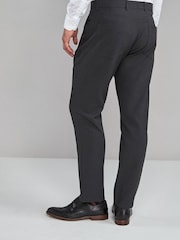 Charcoal Grey Jean Style Machine Washable Plain Front Formal Trousers - Image 2 of 4
