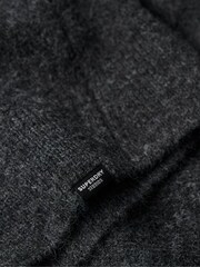 Superdry Grey V-Neck Knit Jumper Dress - Image 6 of 6