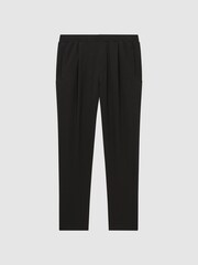 Reiss Black Hiroshio Tapered Textured Trousers - Image 2 of 4