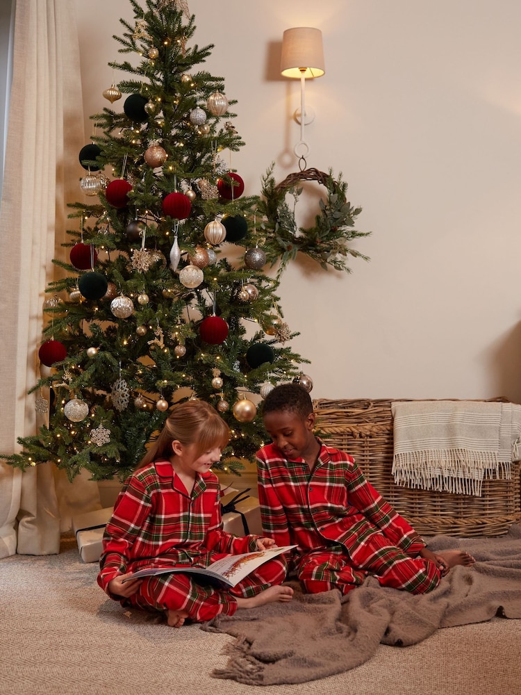 Cyberjammies Red Check Long Sleeve Pyjamas Set - Image 1 of 3 Cyberjammies Red Check Long Sleeve Pyjamas Set - Image 1 of 3