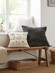Natural 50 x 50cm Ashton Chenille Cushion - Image 4 of 5