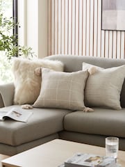 Natural 50 x 50cm Ashton Chenille Cushion - Image 5 of 5