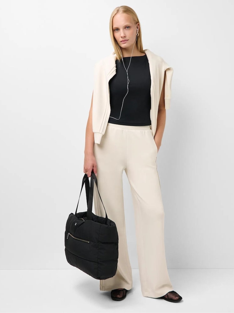 Sweaty Betty Beige Sand Wash Wide Leg Pintuck Trousers - Image 1 of 6 Sweaty Betty Beige Sand Wash Wide Leg Pintuck Trousers - Image 1 of 6