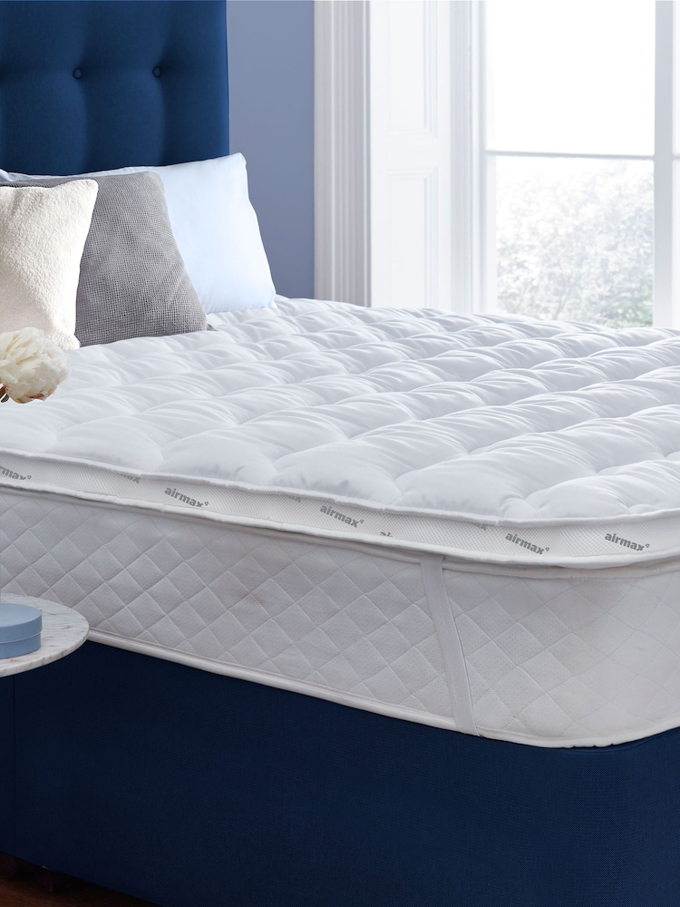 Silentnight White Airmax 500 5cm Mattress Topper - Image 1 of 9