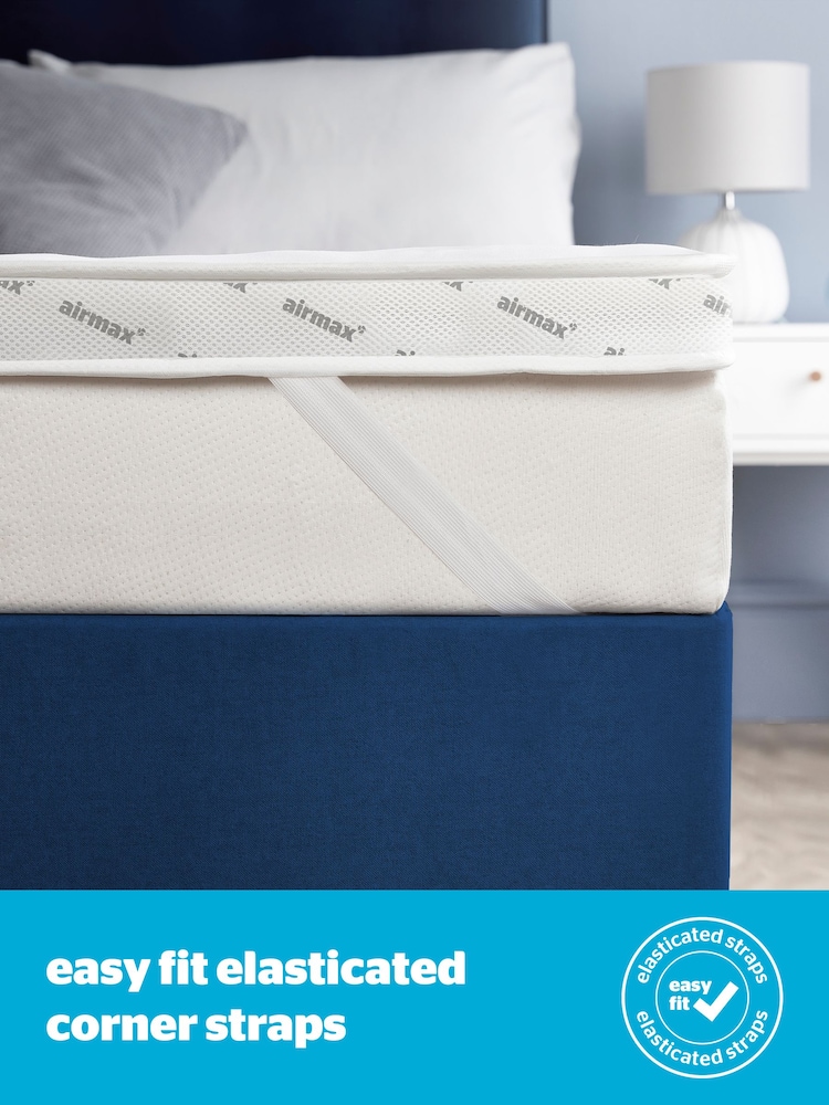 Silentnight White Airmax 500 5cm Mattress Topper - Image 5 of 9