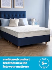 Silentnight White Airmax 500 5cm Mattress Topper - Image 6 of 9