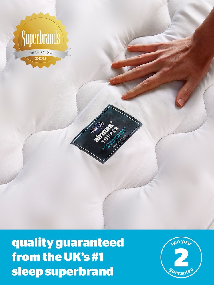 Silentnight White Airmax 500 5cm Mattress Topper - Image 8 of 9