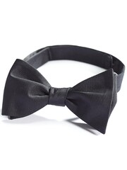Black/White Signature Self-Tie Bow Tie And Pocket Square Set - Image 6 of 7