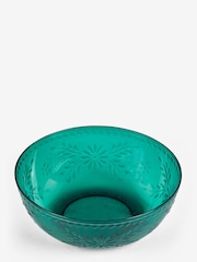Teal Mediterranean Picnic Serveware Salad Bowl Set - Image 4 of 4