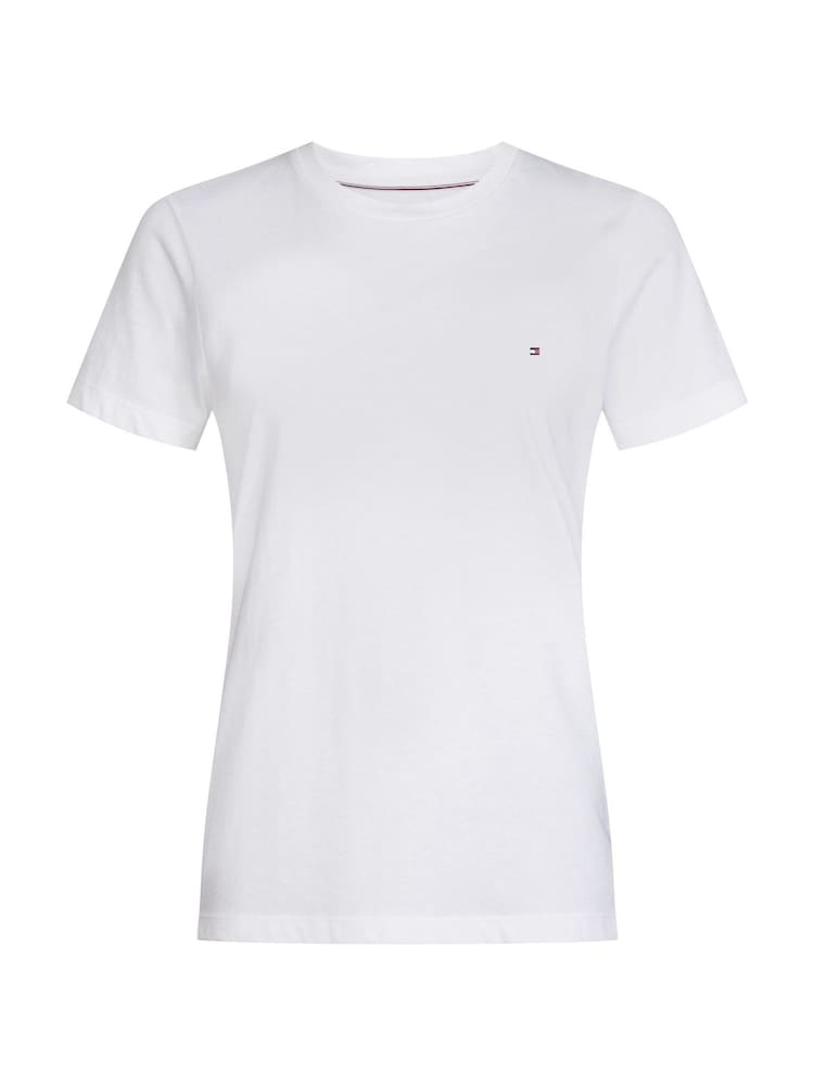 Tommy Hilfiger White Heritage Alex 100% Cotton T-Shirt - Image 3 of 3