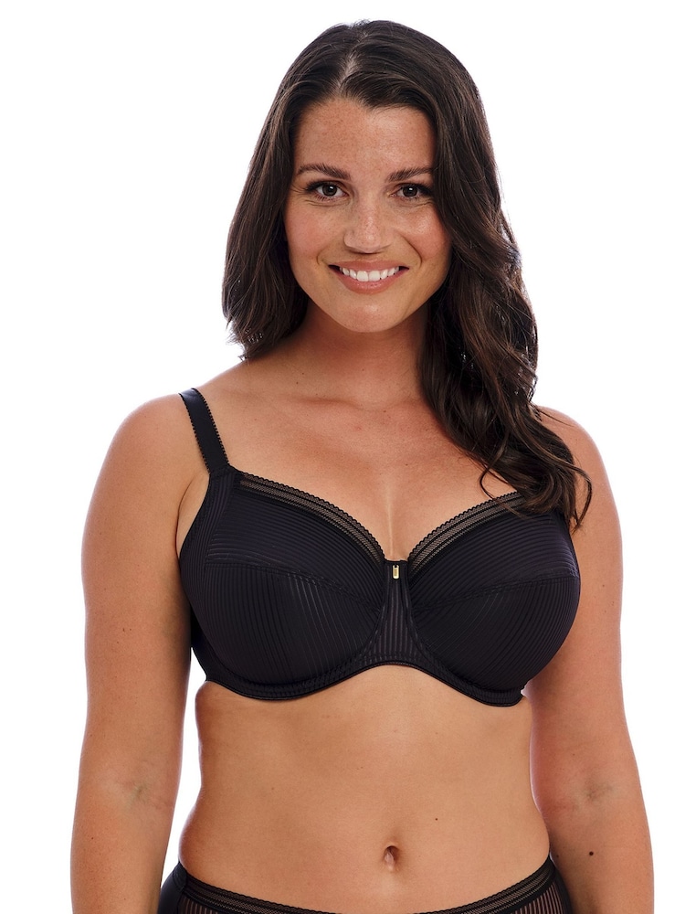 Fantasie Black Full Cup Fusion Lace Underwire Side Support Bra - Image 2 of 4