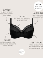 Fantasie Black Full Cup Fusion Lace Underwire Side Support Bra - Image 5 of 6