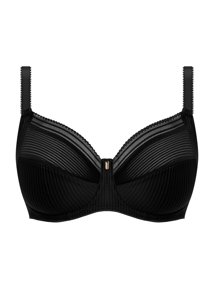 Fantasie Black Full Cup Fusion Lace Underwire Side Support Bra - Image 6 of 6