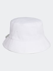 adidas Originals White Trefoil 100% Cotton Bucket Hat - Image 2 of 6