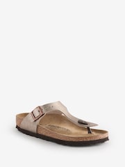 Серо-коричневый - Сандалии Birkenstock Gizeh Birko Flor - Image 2 of 5