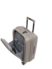 IT Luggage Grey Spontaneous Cabin Suitcase with Front Panel Pocket - Image 1 of 2