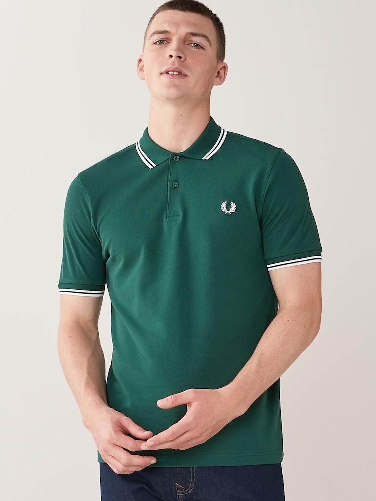 Fred Perry Mens Twin Tipped Polo Shirt - Image 1 of 5