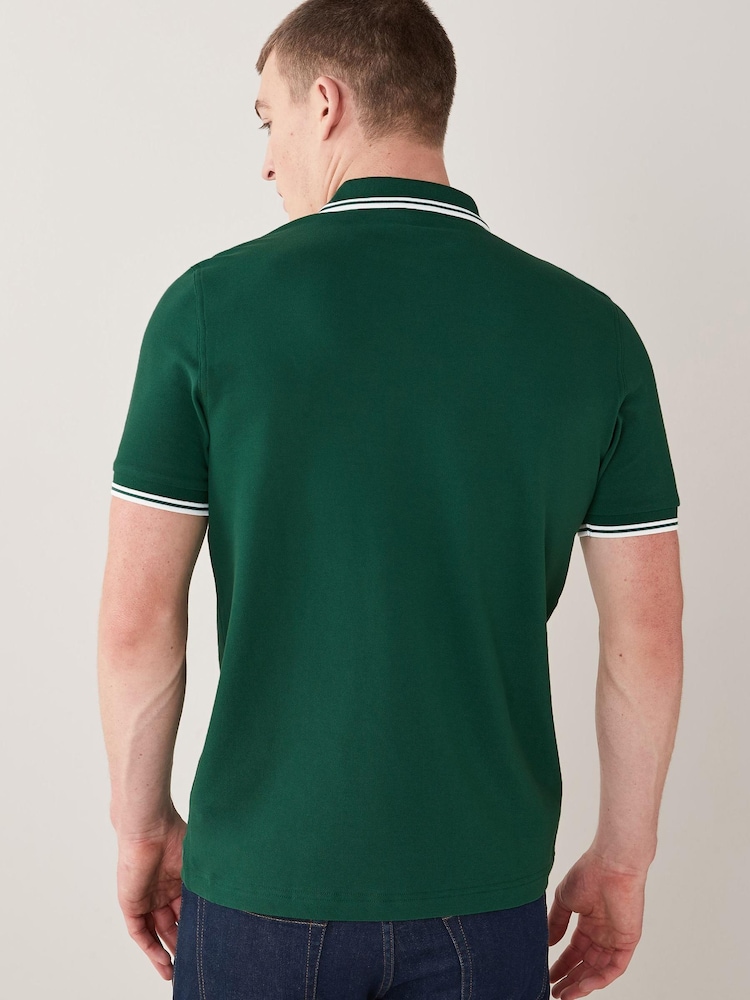 Fred Perry Mens Twin Tipped Polo Shirt - Image 2 of 5