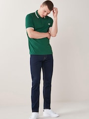 Fred Perry Mens Twin Tipped Polo Shirt - Image 3 of 5