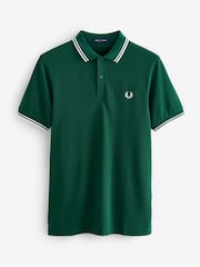 Fred Perry Mens Twin Tipped Polo Shirt - Image 5 of 5