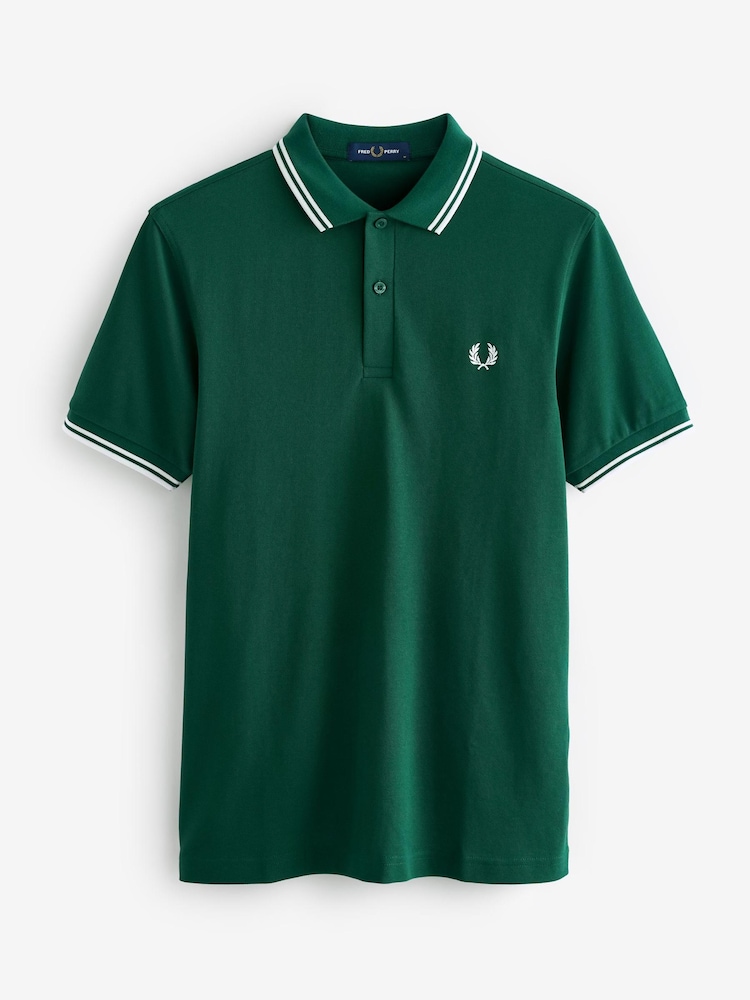 Fred Perry Mens Twin Tipped Polo Shirt - Image 5 of 5