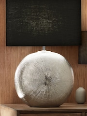 Pacific Silver Alpha Textured Ceramic Table Lamp - Image 1 of 1