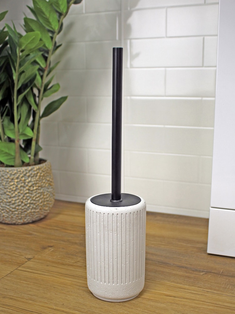 Showerdrape Grey Alexandria Concrete Toilet Brush Holder - Image 1 of 2