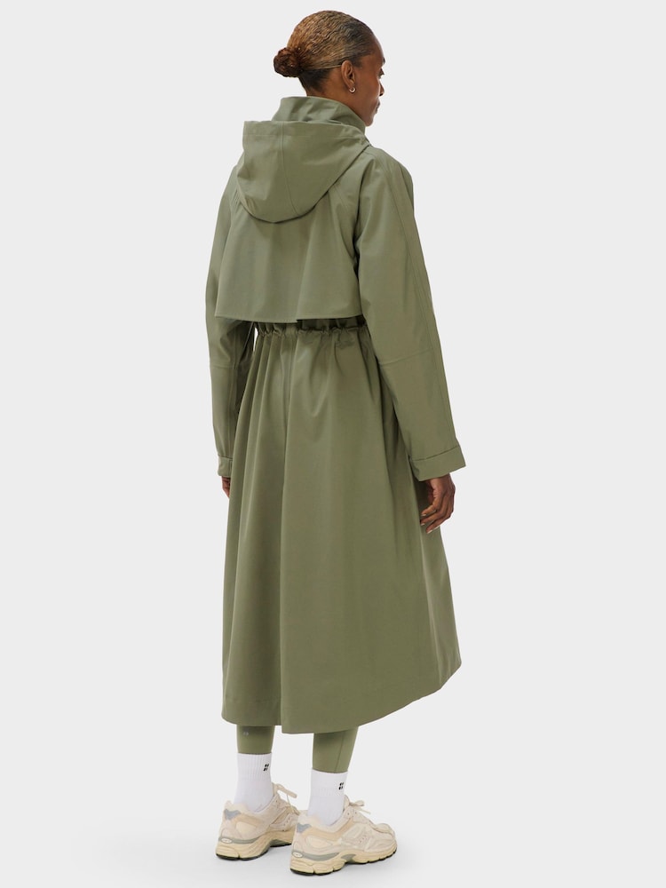 Sweaty Betty Green Motion Waterproof Longline Parka - Image 2 of 6 Sweaty Betty Green Motion Waterproof Longline Parka - Image 2 of 6