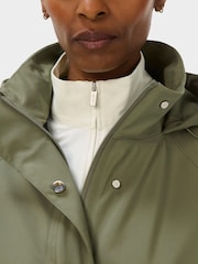 Sweaty Betty Green Motion Waterproof Longline Parka - Image 4 of 6