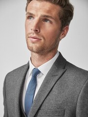 Grey Tailored Fit Puppytooth Suit: Jacket - Image 4 of 7