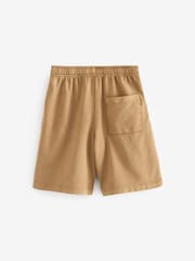 Stone Natural Relaxed Washed Jersey Shorts (3-16yrs) - Image 2 of 3
