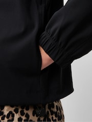 Sweaty Betty Black Explorer Cropped Zip Up Hoodie - Image 4 of 6