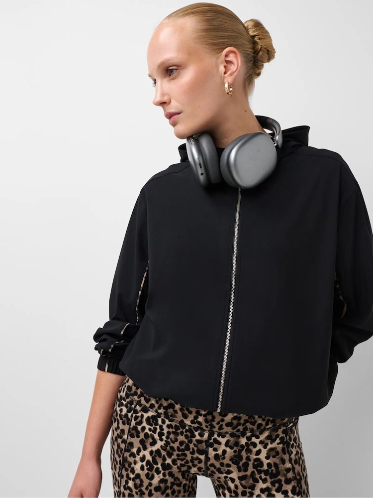 Sweaty Betty Black Explorer Cropped Zip Up Hoodie - Image 6 of 6 Sweaty Betty Black Explorer Cropped Zip Up Hoodie - Image 6 of 6