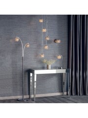 Gallery Home Chrome Lila Crystal Floor Lamp - Image 2 of 7