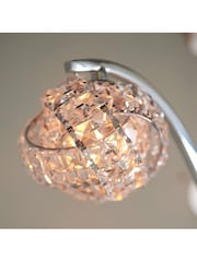 Gallery Home Chrome Lila Crystal Floor Lamp - Image 4 of 7