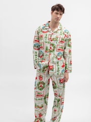 Röd julvykort - Cyberjammies Mönstrad Pyjamas Set - Bild 2 av 4