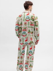 Röd julvykort - Cyberjammies Mönstrad Pyjamas Set - Bild 3 av 4