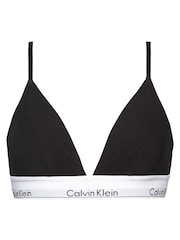 Calvin Klein Black Modern Cotton Triangle Bralette - Image 3 of 3