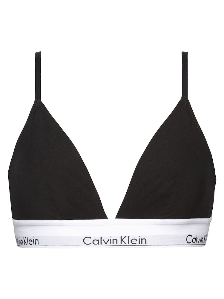 Calvin Klein Black Modern Cotton Triangle Bralette - Image 3 of 3