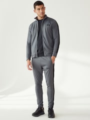 siva/črna - Under Armour Under Armour siva/črna Rival Knit s kapuco trenirka - Slika 1 iz 6