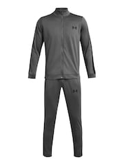 siva/črna - Under Armour Under Armour siva/črna Rival Knit s kapuco trenirka - Slika 5 iz 6