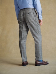 Barbour® Beige Slim Fit Check Suit Trousers - Image 3 of 13