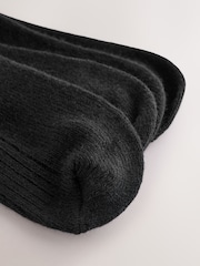 Schwarz - Gerippte Socken aus Wollmischung, 2er-Pack - Bild 4 von 5